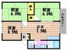 エスポワールマンションA 3DKの間取り