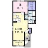 ブリリアント　Ⅱ 1LDKの間取り