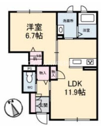 間取図 グリナージュⅡ