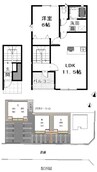 ラヴィータ　C 1LDKの間取り