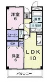 サントピア 2LDKの間取り