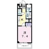 モンシェリー 1Kの間取り