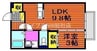 セブン　Ⅰ棟 1LDKの間取り