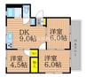 アメニティライフA 3DKの間取り