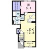 ラ・ファミーユ 1LDKの間取り