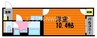 クレイノ悠々木屋 1Kの間取り