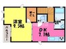 RAINBOW　B棟 1DKの間取り