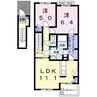 ウィステリアＡ 2LDKの間取り