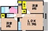 クリエンテ　B棟 2LDKの間取り