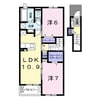 ノヴァ　Ⅱ 2LDKの間取り