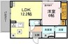 くらら 1LDKの間取り