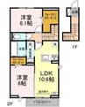 ポラリス井尻野 2LDKの間取り
