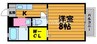 ハイツフロンティア 1Kの間取り