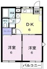 ニューシティ８８ 2DKの間取り
