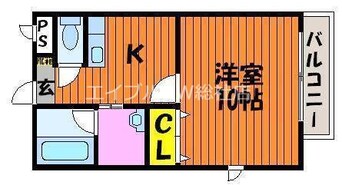 間取図 カーサＫ153