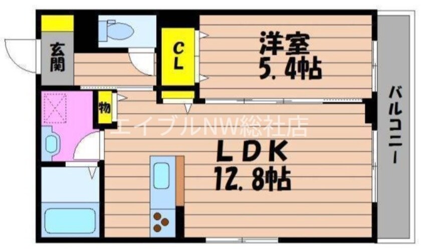 間取図 クラレッド　マーレ