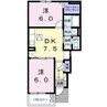 グランド・パレス　ハヤシ 2DKの間取り