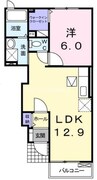 ソレイユ水江　 1LDKの間取り