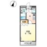 クリスタル・Ｋ 1Kの間取り