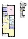 サンメゾンＭ・Ｂ 1LDKの間取り