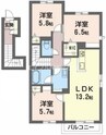 シャーメゾンクレーネ（ＢＥＬＳ認証・ＺＥＨ） 3LDKの間取り