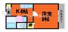 ビ・ファイン 1Kの間取り