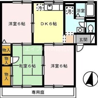 間取図 サンコーポ石井　Ｂ棟