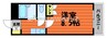ブロードヒルⅡ 1Kの間取り