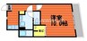 エンゼル33 1Kの間取り