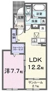 シェソア　Ｂ 1LDKの間取り