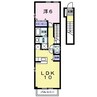 ブリーズ 1LDKの間取り