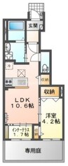 カミーノ 1LDKの間取り