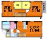 ソラーナ浜町 2LDKの間取り