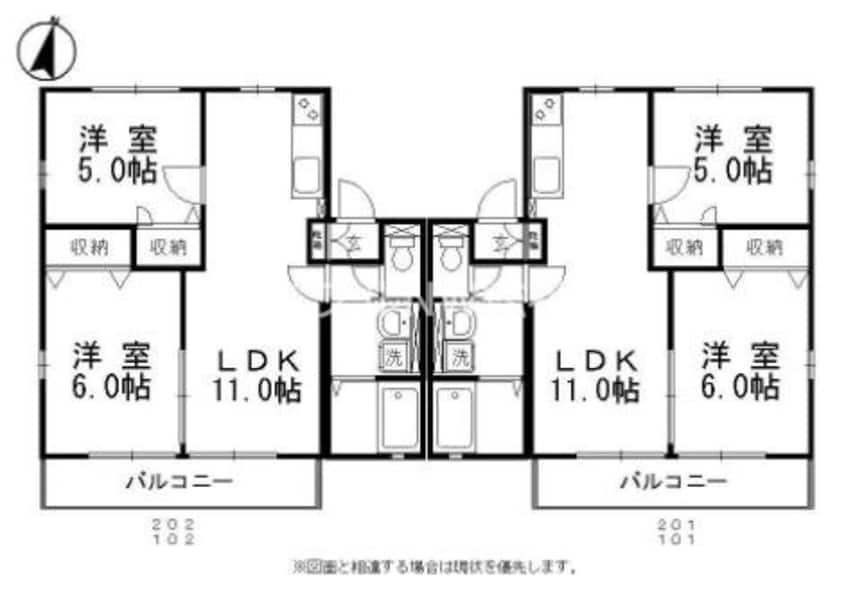 間取図 ゴールドパークＡ