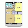 グランメールK 2LDKの間取り