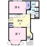 ラフレシールＭＩＺＵＫＩ　Ａ 2DKの間取り
