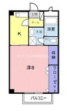 ファミール・ビラＡ 1DKの間取り