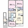 チェリー　レジデンス 2LDKの間取り