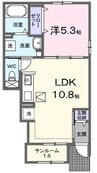 グレイスメゾン　Ａ 1LDKの間取り