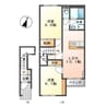 ファミーユ 2LDKの間取り