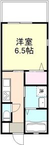 Court Clan　A棟 1Kの間取り