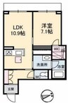 コモンドーレ 1LDKの間取り