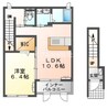 クレール 1LDKの間取り
