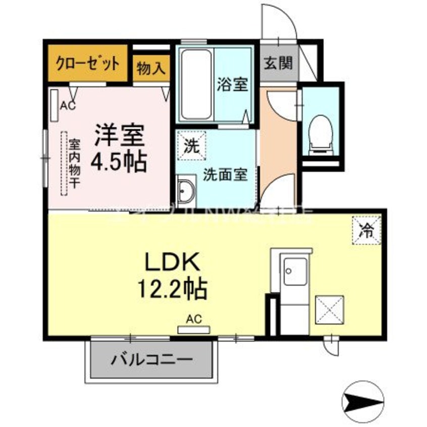 間取図 セレーノ岡本C