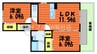ウィルモア 2LDKの間取り