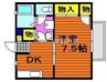 モンプリエール　Ａ 1LDKの間取り