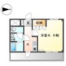 ビィ　プラスペラス 1Kの間取り