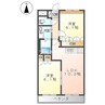 グリーンロック 2LDKの間取り