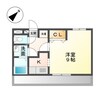 シャトーグレイス 1Kの間取り