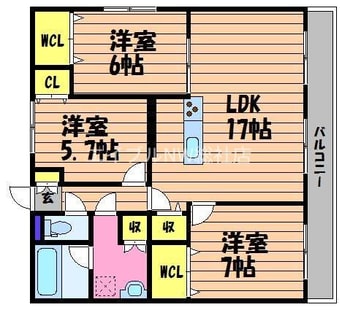間取図 ウエストパーク